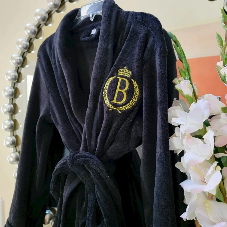 Personalized Wedding Gift Monogrammed Plush Bathrobe Set Couples Gift Box Personalized Bath Robe Set Honeymoon Gift 6 S507a3f2b87a24e6a9e6b317e5531a155t