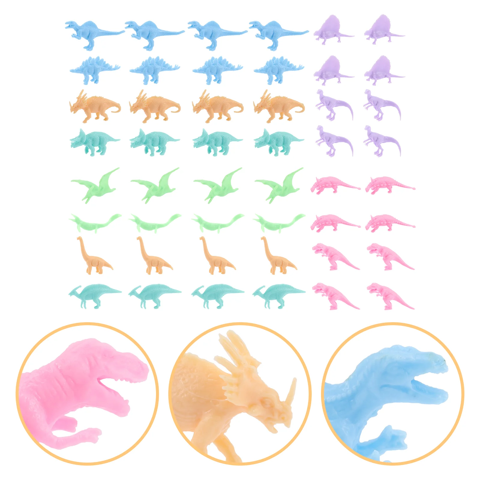 

48 Pcs Mini Dinosaur Model Infant Boy Children’s Toys for Toddlers Bath Boys Easter Eggs Macaron