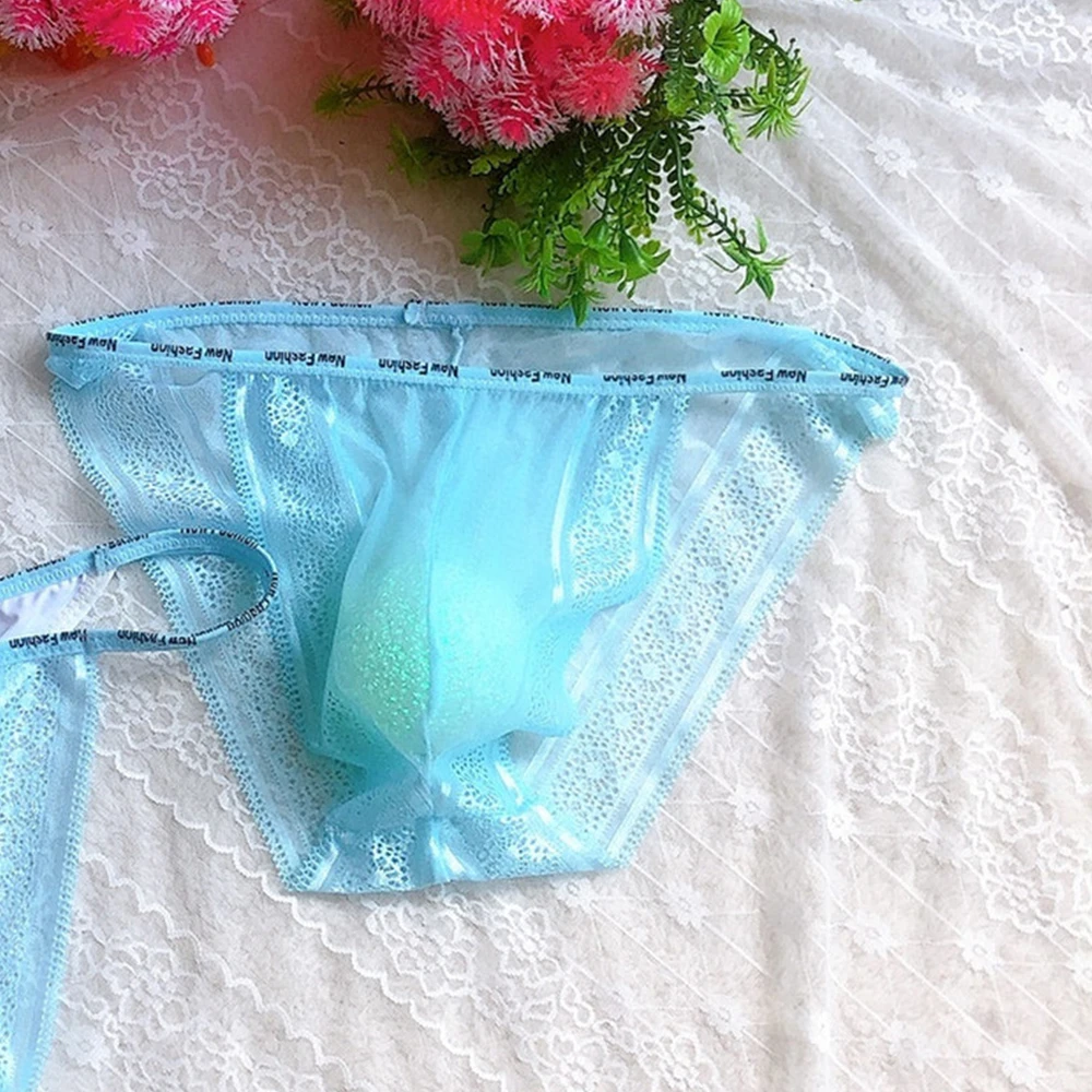 Sexy Men Lace Sissy Briefs Thin Mesh Sheer Bulge Pouch Bikini Underwear Transparent Thongs Seamless Breathable Underpants
Sexy Men Lace Sissy Briefs Thin Mesh Sheer Bulge Pouch Bikini Underwear Transparent Thongs Seamless Breathable Underpants