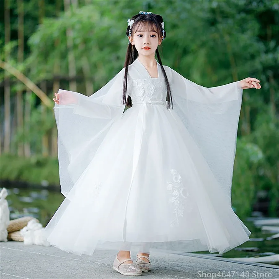 

Chinese Hanfu Dress Girls Ancient Hanfu Children Carnival Halloween Cosplay Costume Colorful Hanfu Dress For Girls Kids 3-13Y