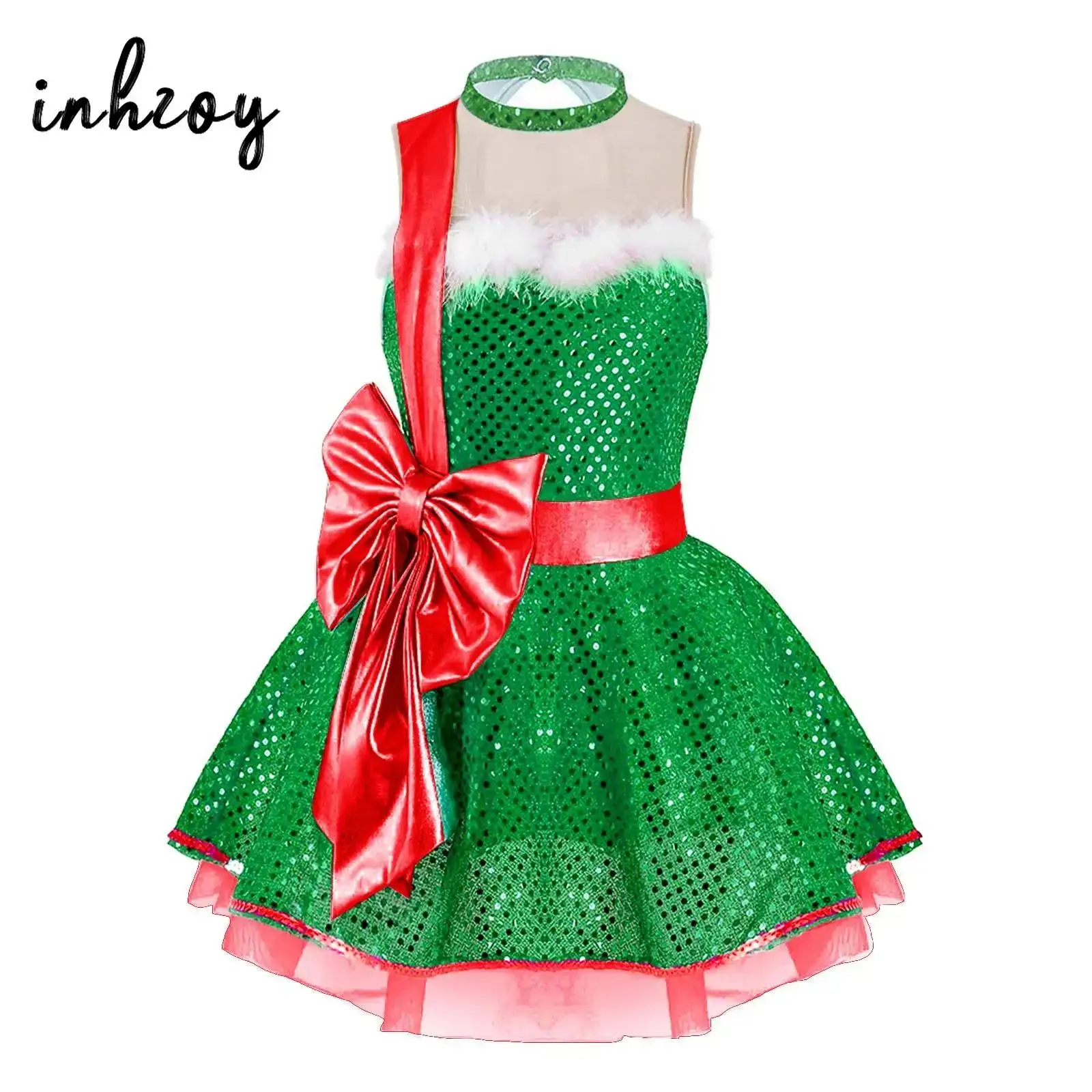Girls Sparkly Sequins Tutu Dance Dress Ballet Leotard Figure Skating Dresses Christmas Costume New Year Carnival Party Dancewear
Girls Sparkly Sequins Tutu Dance Dress Ballet Leotard Figure Skating Dresses Christmas Costume New Year Carnival Party Dancewear