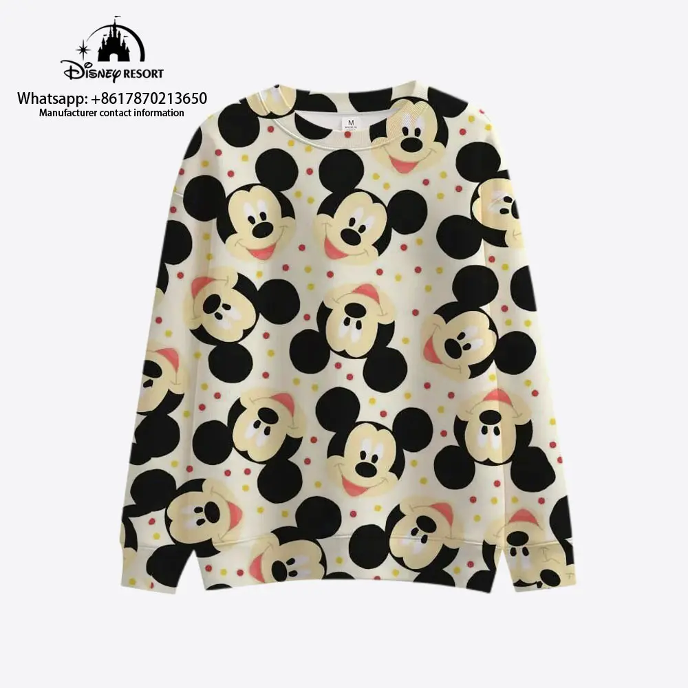 Fashion Casual Cartoon Mickey and Minnie Print Slim Fit Round Neck Long Sleeve Sweater Hot Sale 2023 Disney Autumn
Fashion Casual Cartoon Mickey and Minnie Print Slim Fit Round Neck Long Sleeve Sweater Hot Sale 2023 Disney Autumn