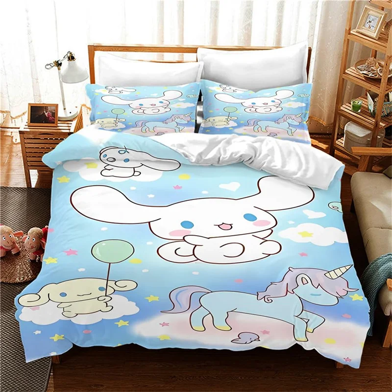 Cinnamoroll Cartoon Duvet Cover Set, Lightweight and Comfortable Bedding Set for Boys and Girls (1 Duvet Cover + 2 Pillowcases)
Cinnamoroll Cartoon Duvet Cover Set, Lightweight and Comfortable Bedding Set for Boys and Girls (1 Duvet Cover + 2 Pillowcases)