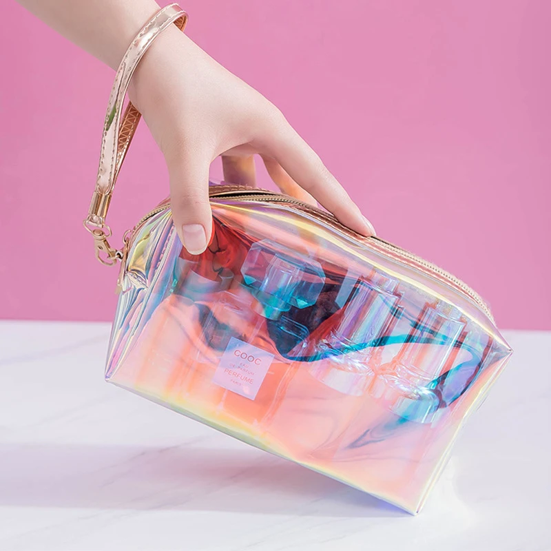 Transparent Pretty Makeup Bags Fashion Laser Travel Cosmetic Bag Toiletry Brush Bags Organizer Necessary Case Wash Make Up Box
Transparent Pretty Makeup Bags Fashion Laser Travel Cosmetic Bag Toiletry Brush Bags Organizer Necessary Case Wash Make Up Box