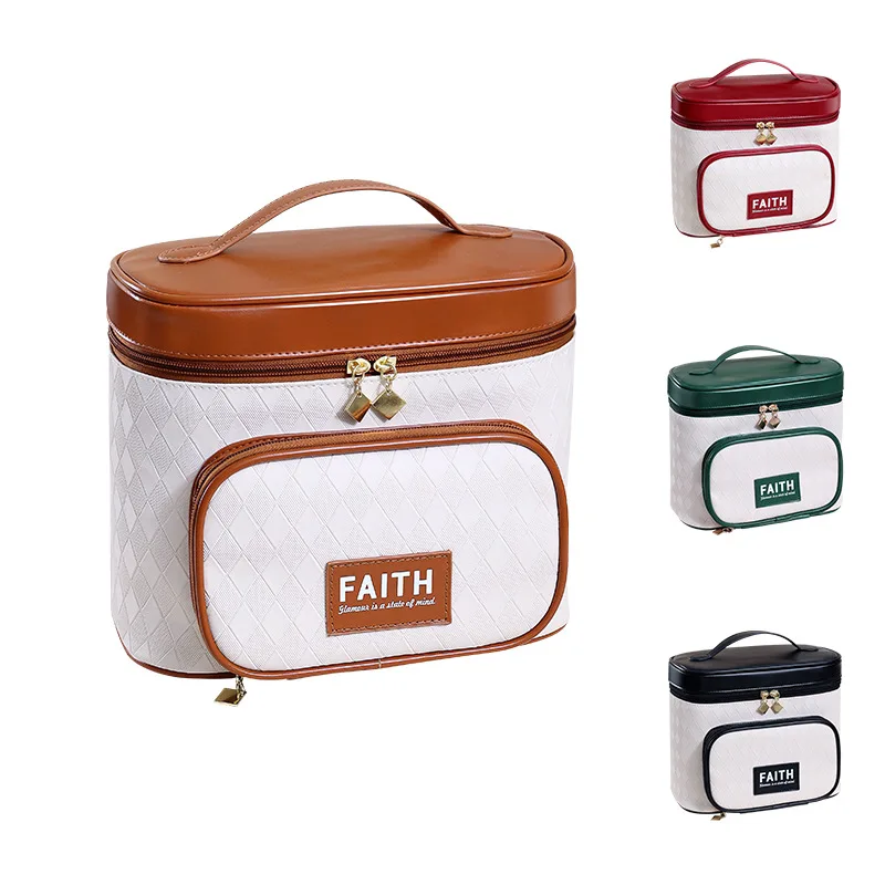 New High-End Women's Cosmetic Bag Ladies Large-Capacity Make Up Pouch Business Trip Travel Toiletries Jewelry Storage Pack
New High-End Women's Cosmetic Bag Ladies Large-Capacity Make Up Pouch Business Trip Travel Toiletries Jewelry Storage Pack