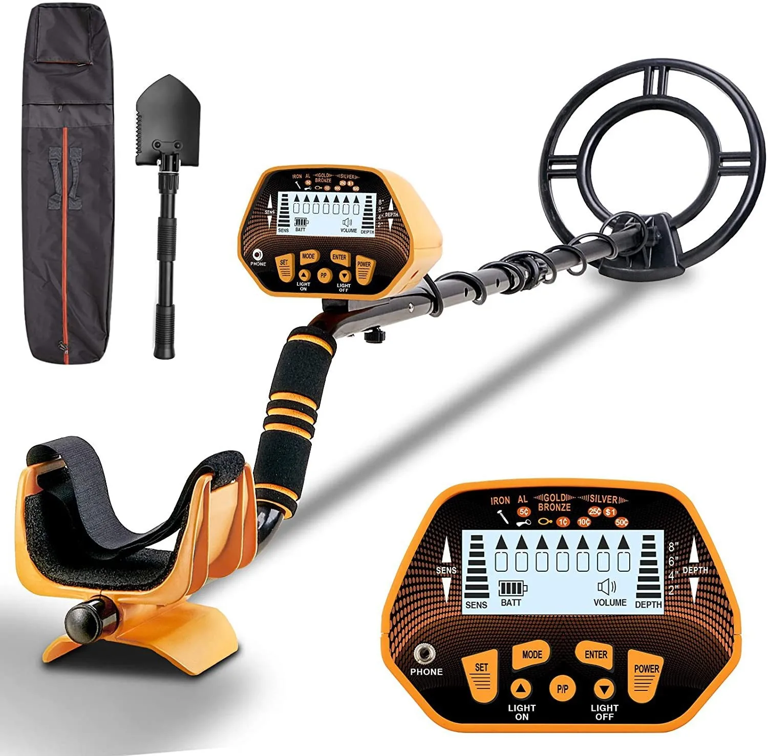 Metal Detector High Accuracy Metal Detector for Adults & Kids, LCD Display with Adjustable Light, Pinpoint Function & DISC Mode
Metal Detector High Accuracy Metal Detector for Adults & Kids, LCD Display with Adjustable Light, Pinpoint Function & DISC Mode