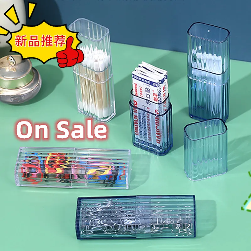 Cotton Swab Storage Band-aid Classification Finishing Box Travel Toothpick Box Transparent Case Dust-proof Simple Storage Supply
Cotton Swab Storage Band-aid Classification Finishing Box Travel Toothpick Box Transparent Case Dust-proof Simple Storage Supply