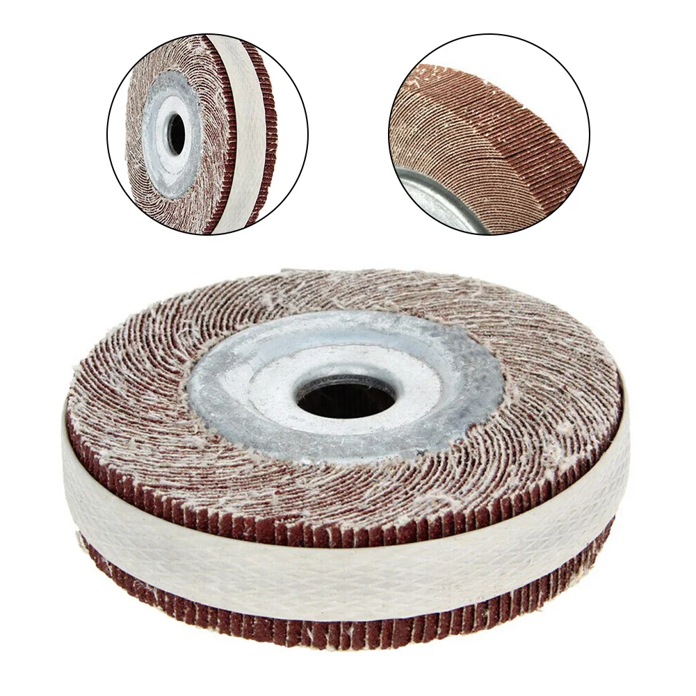 

Cutting Tool Sanding Wheel 4inch Flap Wheel 16mm 80# Abrasive Polishing Alminum Oxide Buffing Wheels Emery Cloth