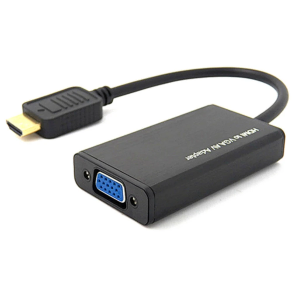 

HDNI to VGA cable converter with audio port, high-definition to VGA interface head, video cable, computer box, projector
