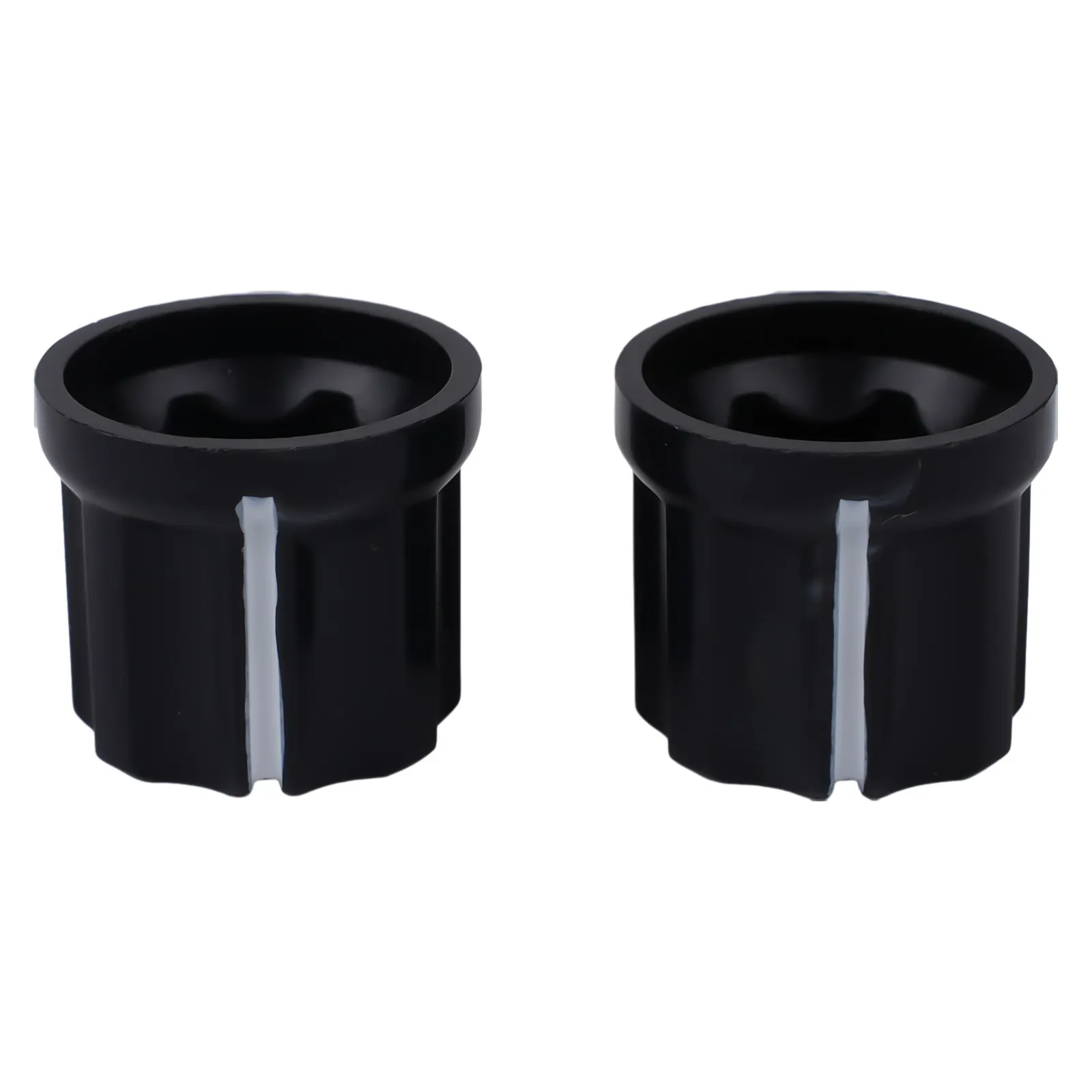 

10pcs Guitar Tone Knobs 6mm Shaft Hole Bass Black 10x 12*4*2CM D Type For Electric Guitar Plastic+Aluminum Sheet