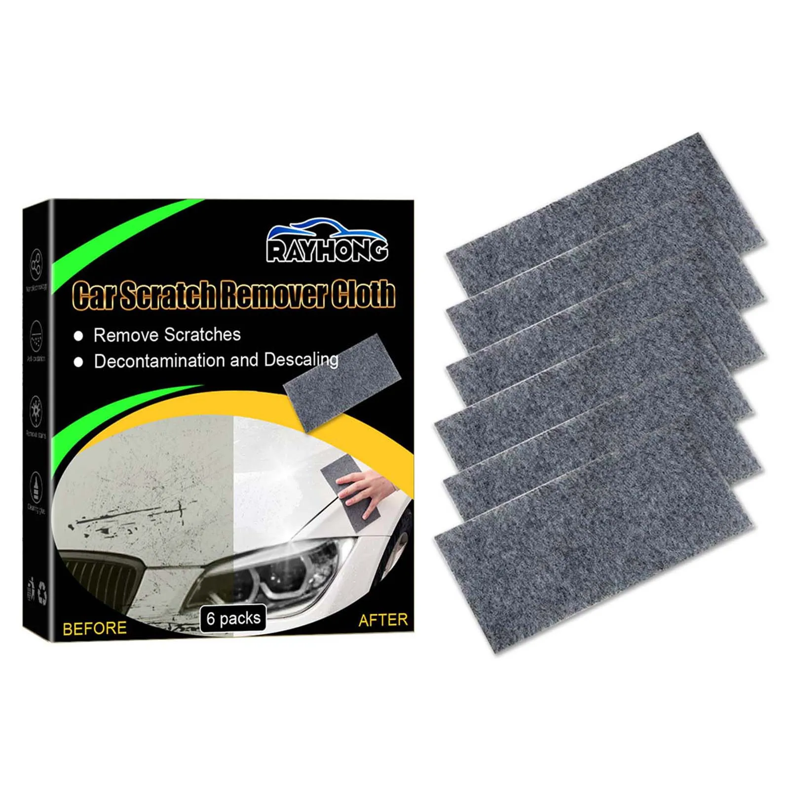 

Car Scratch Remover Cloth Easy to Repair Light Scratch Car Paint for New Year Friends Family Gift