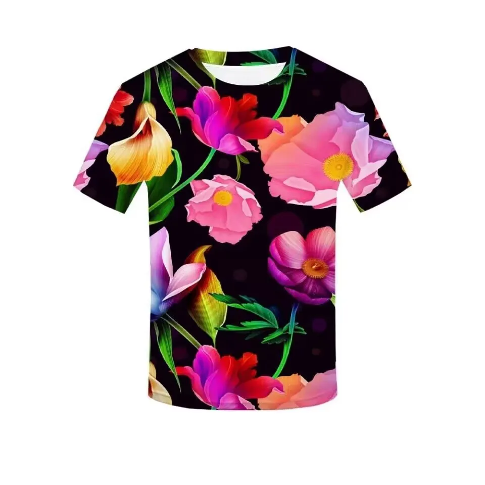 2023 Детская Повседневная футболка с ярким цветочным рисунком 3D для мужчин и женщин с коротким рукавом Одежда
2023 Детская Повседневная футболка с ярким цветочным рисунком 3D для мужчин и женщин с коротким рукавом Одежда
