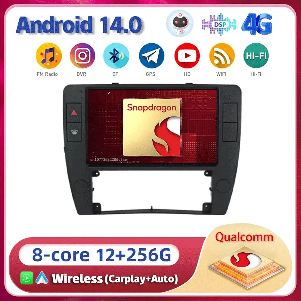 Android 14 Carplay Auto For Volkswagen VW Passat B5 2000 2001 2002 2003 2004 2005 Multimedia Car Radio Player Video WIFI+4G DSP
Android 14 Carplay Auto For Volkswagen VW Passat B5 2000 2001 2002 2003 2004 2005 Multimedia Car Radio Player Video WIFI+4G DSP