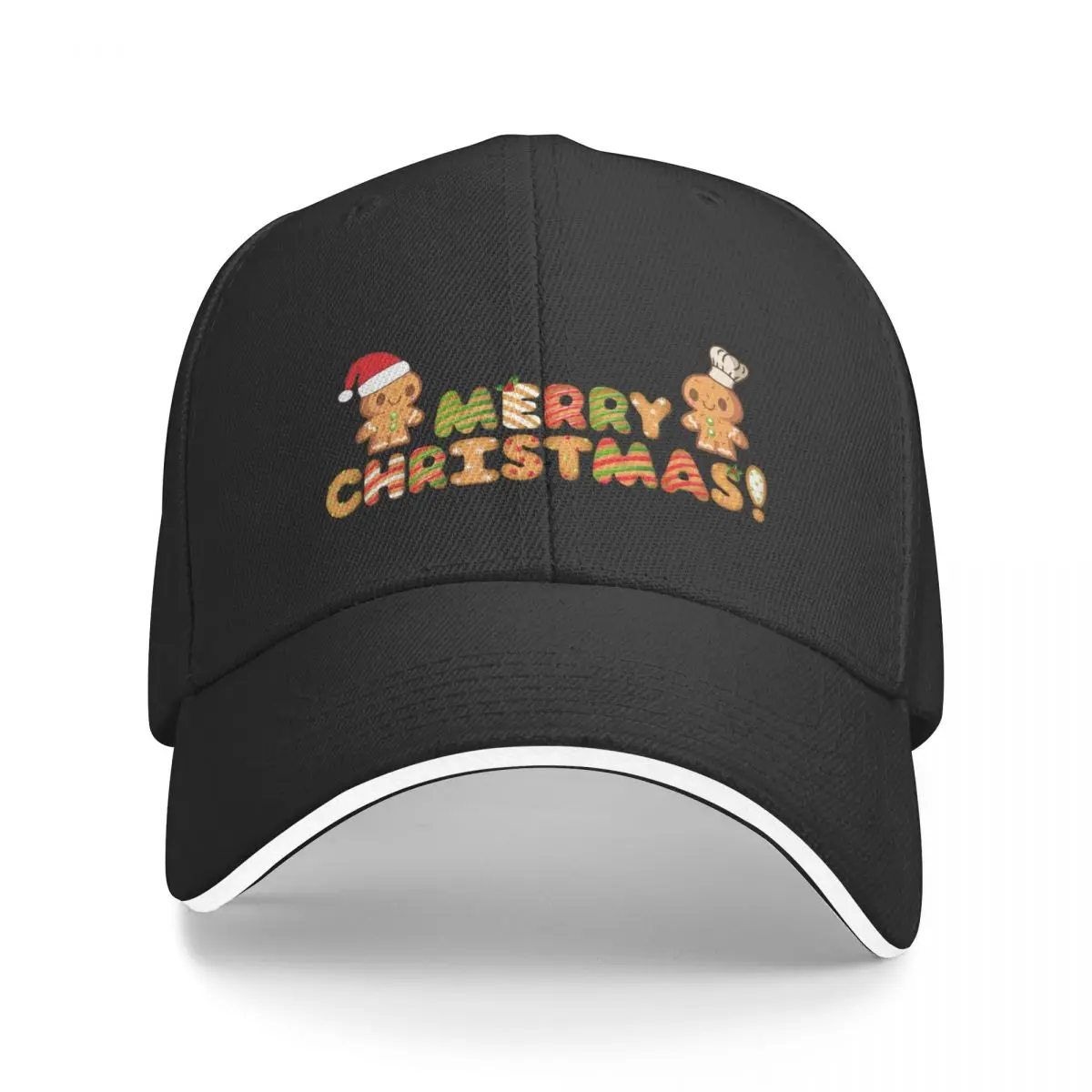 

A Merry Gingerbread Christmas! Baseball Cap Cosplay Golf Wear Mountaineering Icon Hats For Men Women's