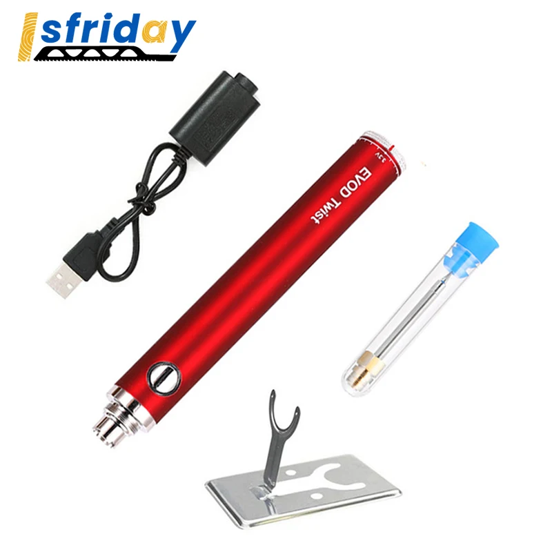 Portable USB 5V Wireless Charging Iron Rechargeable Soldering Iron with Solder Wire 510 Interface Welding Repair Tools
Portable USB 5V Wireless Charging Iron Rechargeable Soldering Iron with Solder Wire 510 Interface Welding Repair Tools