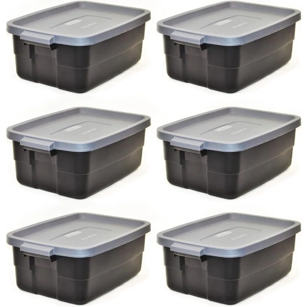 Вместительный контейнер для хранения Rubbermaid roughшейная сумка объемом 3 галлона с прохладной серой плотной крышкой и удобными ручками для переноски, черный
Вместительный контейнер для хранения Rubbermaid roughшейная сумка объемом 3 галлона с прохладной серой плотной крышкой и удобными ручками для переноски, черный