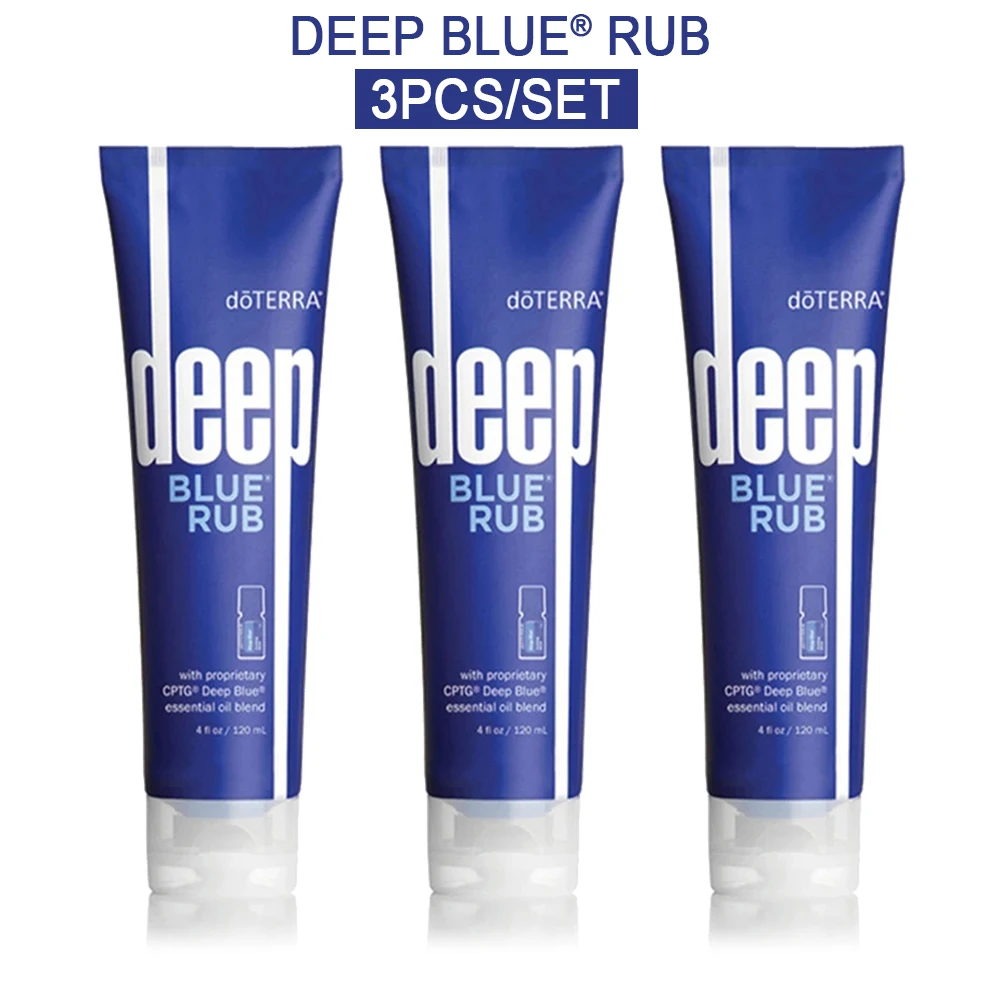 

3pcs/set Deep Blue Rub Essential Oil Cptg Deep Blue Essential Oil Blend Cream 120ml SkinCare Topical Massage soothing cooling