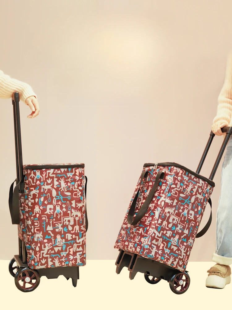 Shopping Cart Household Handcart Express Delivery Cargo Trailer Supermarket Folding Hand in Hand with Cart Pull Rod
Shopping Cart Household Handcart Express Delivery Cargo Trailer Supermarket Folding Hand in Hand with Cart Pull Rod
