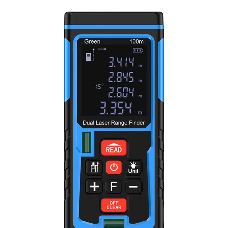 Green light Distance measuring equipment outdoor measuring instrument infrared laser handheld high-precision square
Green light Distance measuring equipment outdoor measuring instrument infrared laser handheld high-precision square