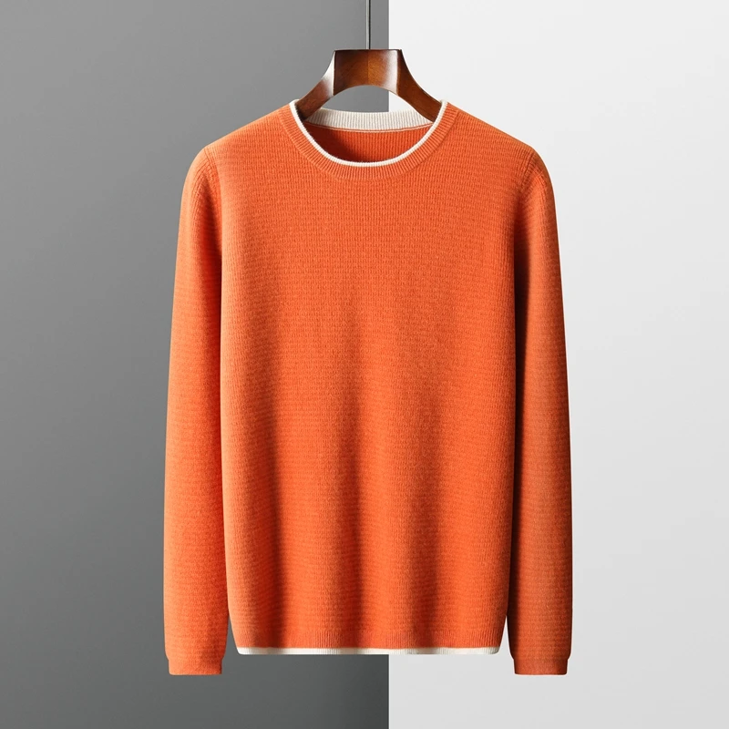 2023 Autumn Winter New Cashmere Sweater Men's 100% Beautiful Merino Wool Pullover Casual Loose Round Neck Knitted Bottom Shirt
2023 Autumn Winter New Cashmere Sweater Men's 100% Beautiful Merino Wool Pullover Casual Loose Round Neck Knitted Bottom Shirt