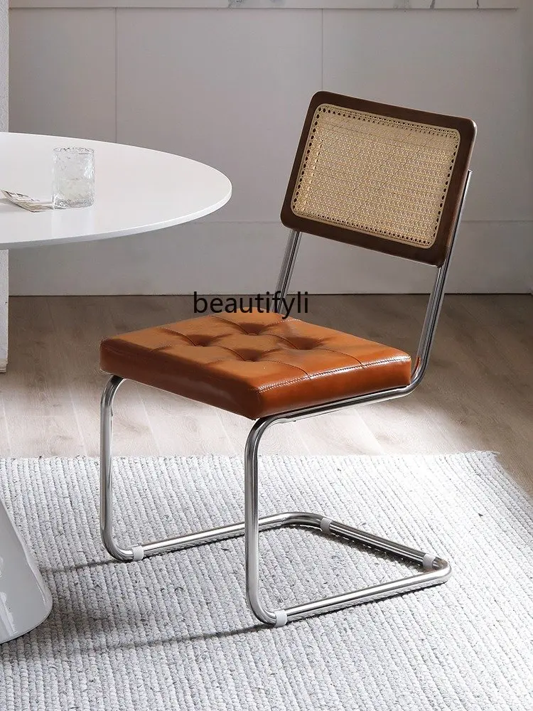 Zhonggu Rattan Chair Household Solid Wood Dining Chair Nordic Coffee Shop Casual Retro Restaurant Stool
Zhonggu Rattan Chair Household Solid Wood Dining Chair Nordic Coffee Shop Casual Retro Restaurant Stool