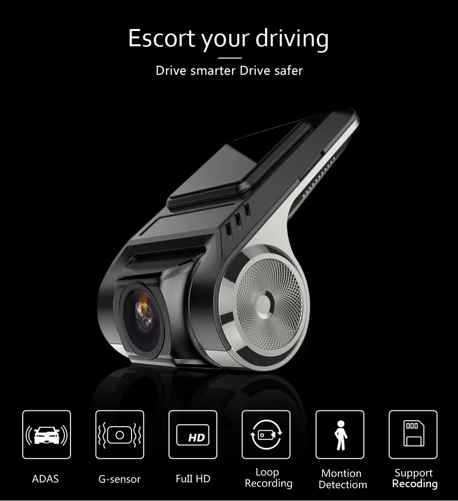 

Car Dvr Camera Usb For Multimedia Android Full HD 1080P ADAS Dash Cam Video Recorder Night Vision For Player Navigation