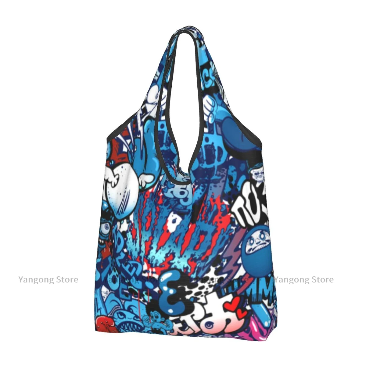 Folding Shopping Bag Teenager Street Wall Graffiti Graphic Colorful Reusable Portable Handbag for Travel Grocery Pocket Tote
Folding Shopping Bag Teenager Street Wall Graffiti Graphic Colorful Reusable Portable Handbag for Travel Grocery Pocket Tote