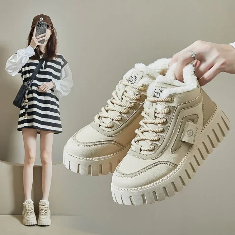 2024 new Version Women's Shoes Winter Fashion Plush Anti Slip Flat Bottomed Elevated Shoes Ins Trend Sports Casual Shoes Female
2024 new Version Women's Shoes Winter Fashion Plush Anti Slip Flat Bottomed Elevated Shoes Ins Trend Sports Casual Shoes Female