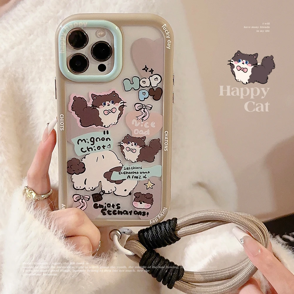 iPhone 15 Pro Max Case Transparent Strap Cute Case for Apple iPhone 14 13 12 11 ProMax Plus X XR XS MAX Shockproof Hard Cover
iPhone 15 Pro Max Case Transparent Strap Cute Case for Apple iPhone 14 13 12 11 ProMax Plus X XR XS MAX Shockproof Hard Cover