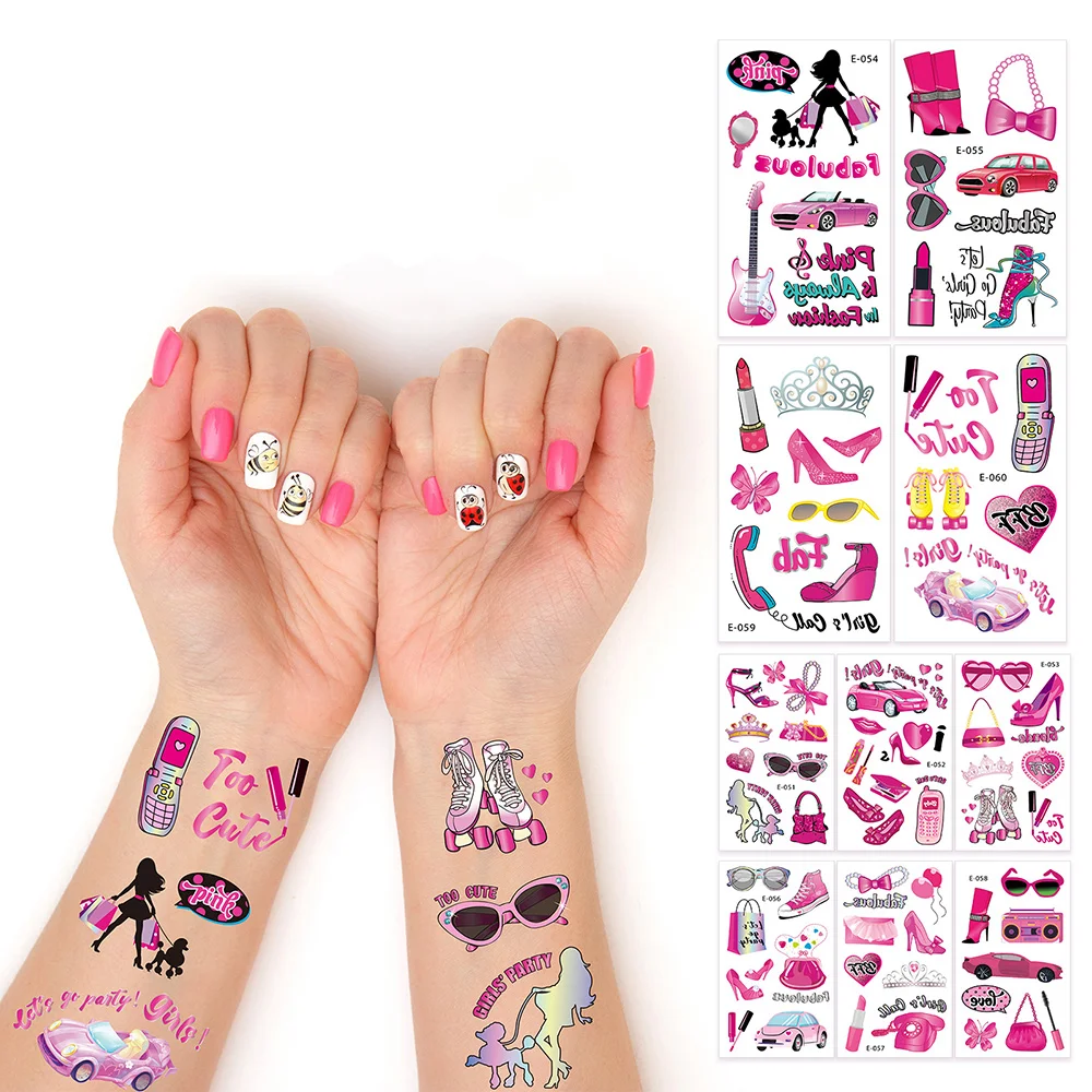 10 Sheets Bachelorette Party Favor Tattoos Pink Cute Doll Temporary Tattoo Stickers Pink Theme Girls Kawaii Bachelorette Party
10 Sheets Bachelorette Party Favor Tattoos Pink Cute Doll Temporary Tattoo Stickers Pink Theme Girls Kawaii Bachelorette Party