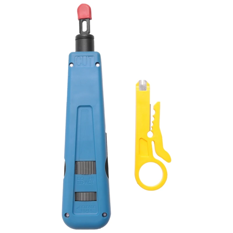 

Punch Down Impact Tool With 110 And 66 Blades, Network Wire Cable Cat6/Cat5e Telephone Impact Terminal Insertion Tools