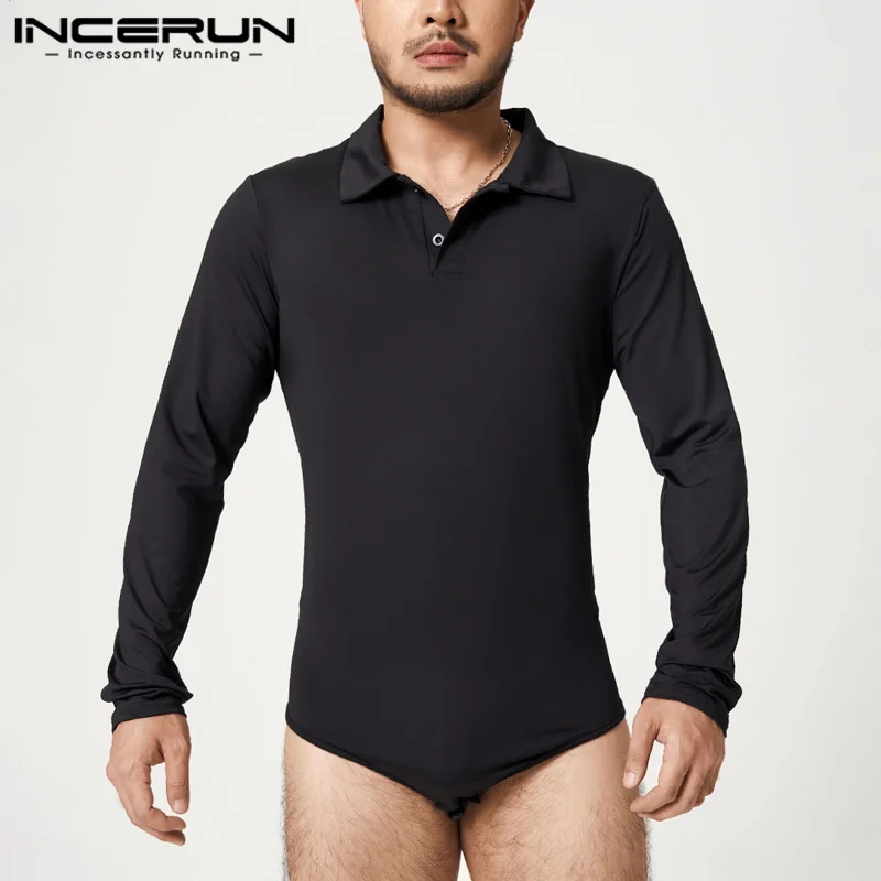 INCERUN 2023 Men Bodysuit Pajamas Long Sleeve Lapel Button Streetwear Rompers Tops Sexy Solid Color Men's Casual Bodysuits S-5XL
INCERUN 2023 Men Bodysuit Pajamas Long Sleeve Lapel Button Streetwear Rompers Tops Sexy Solid Color Men's Casual Bodysuits S-5XL