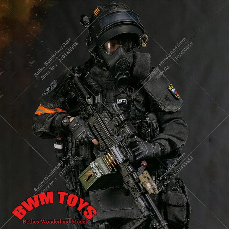 

In Stock Original DAMTOYS 78095 1/6 Russian Spetsnaz MVD SOBR PKM Gunner Action Figure 12'' Male Soldier Figurine Full Set Model