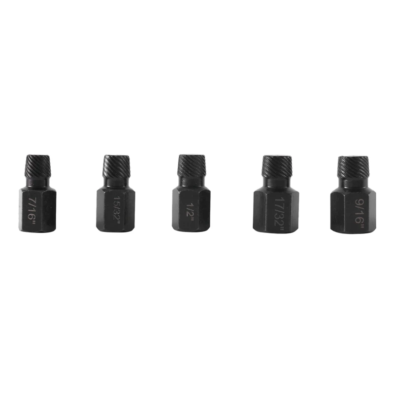 Screw And Bolt Extractor Set Steel Screw Extractor Set Screws Bolt Stud Teeth Stripped Broken Remover Tools 7/16Inch-9/16Inch
Screw And Bolt Extractor Set Steel Screw Extractor Set Screws Bolt Stud Teeth Stripped Broken Remover Tools 7/16Inch-9/16Inch