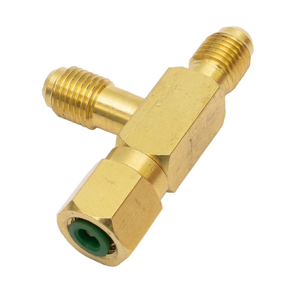 T Type Adapter For Vacuum Pump/Manifold Set With 1/4 External Thread X 1/4 External Thread X 1/4 Female SAE External Thread
T Type Adapter For Vacuum Pump/Manifold Set With 1/4 External Thread X 1/4 External Thread X 1/4 Female SAE External Thread