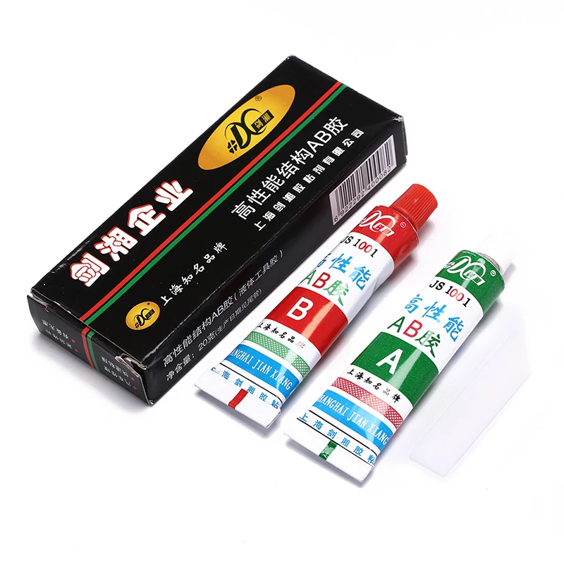 

20g Super AB Glue Strong Cyanoacrylate Liquid Epoxy Resin Leather Rubber Epoxy Adhesive Metal Glass Wood Stationery Store Kit