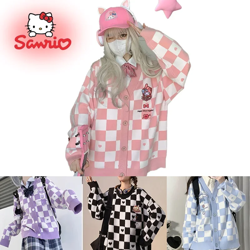 Кавайный шерстяной свитер Kuromi My Melody Cinnamoroll Sanrioes, жилет с V-образным вырезом, жилет для колледжа, одежда в стиле Лолиты для девочек, периферийная одежда в стиле аниме
Кавайный шерстяной свитер Kuromi My Melody Cinnamoroll Sanrioes, жилет с V-образным вырезом, жилет для колледжа, одежда в стиле Лолиты для девочек, периферийная одежда в стиле аниме
