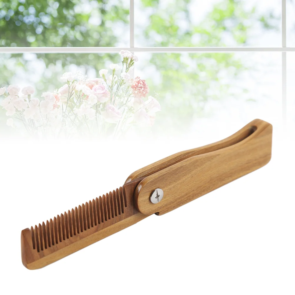 Folded Green Sandalwood Comb Anti-static Wooden Hair Comb Detangling Natural Green Sandalwood Comb Hair Care Massage Hair
Folded Green Sandalwood Comb Anti-static Wooden Hair Comb Detangling Natural Green Sandalwood Comb Hair Care Massage Hair