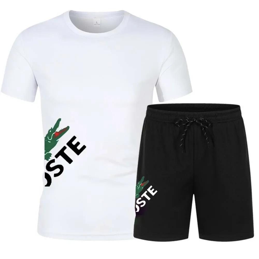 Костюм спортивный мужской из двух предметов, модная быстросохнущая Спортивная одежда для фитнеса, бега, повседневные шорты с коротким рукавом, лето
Костюм спортивный мужской из двух предметов, модная быстросохнущая Спортивная одежда для фитнеса, бега, повседневные шорты с коротким рукавом, лето