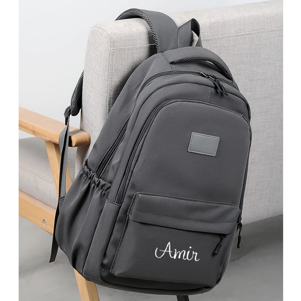 Customized New Large Capacity Laptop Bag Solid Color High School Students Backpack Boys Girls Travel Large Backpacks with Name
Customized New Large Capacity Laptop Bag Solid Color High School Students Backpack Boys Girls Travel Large Backpacks with Name
