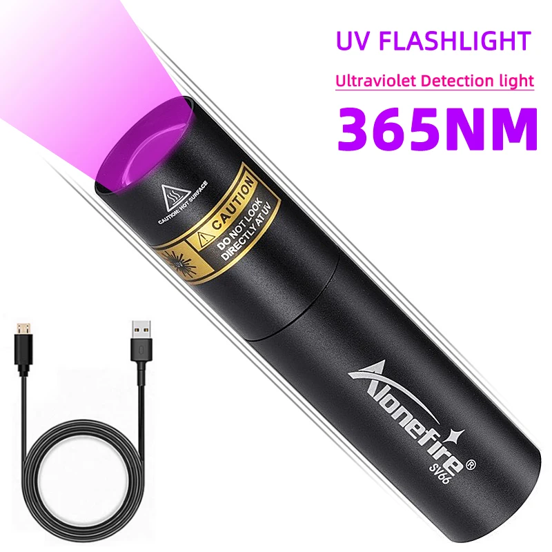 

3W power small purple light anti-counterfeiting household banknote inspection flashlight special fluorescent detection agent