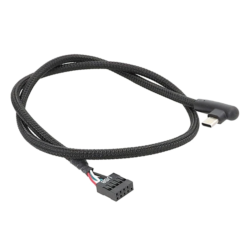 

USB 9Pin to Type C Connector Adapter Line Anti interference Enhanced Data Transfer USB Data Line 60CM