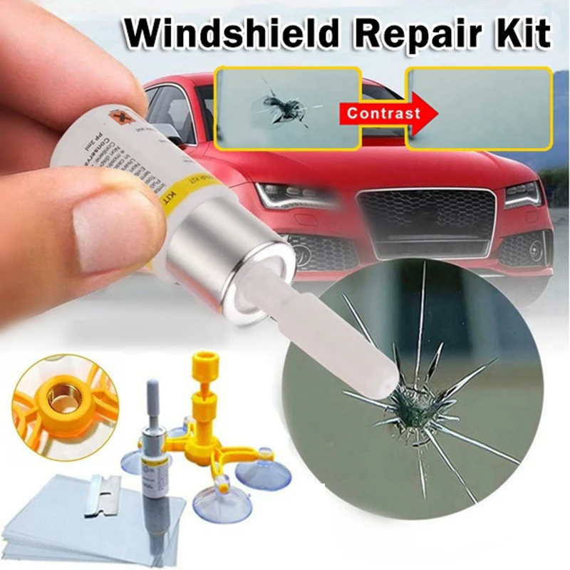 Professional Car Windshield Crack Repair Tool Set Auto Glass Repair (Repair Fluid+Fixing Bracket+Blade+Cured Film)
Professional Car Windshield Crack Repair Tool Set Auto Glass Repair (Repair Fluid+Fixing Bracket+Blade+Cured Film)