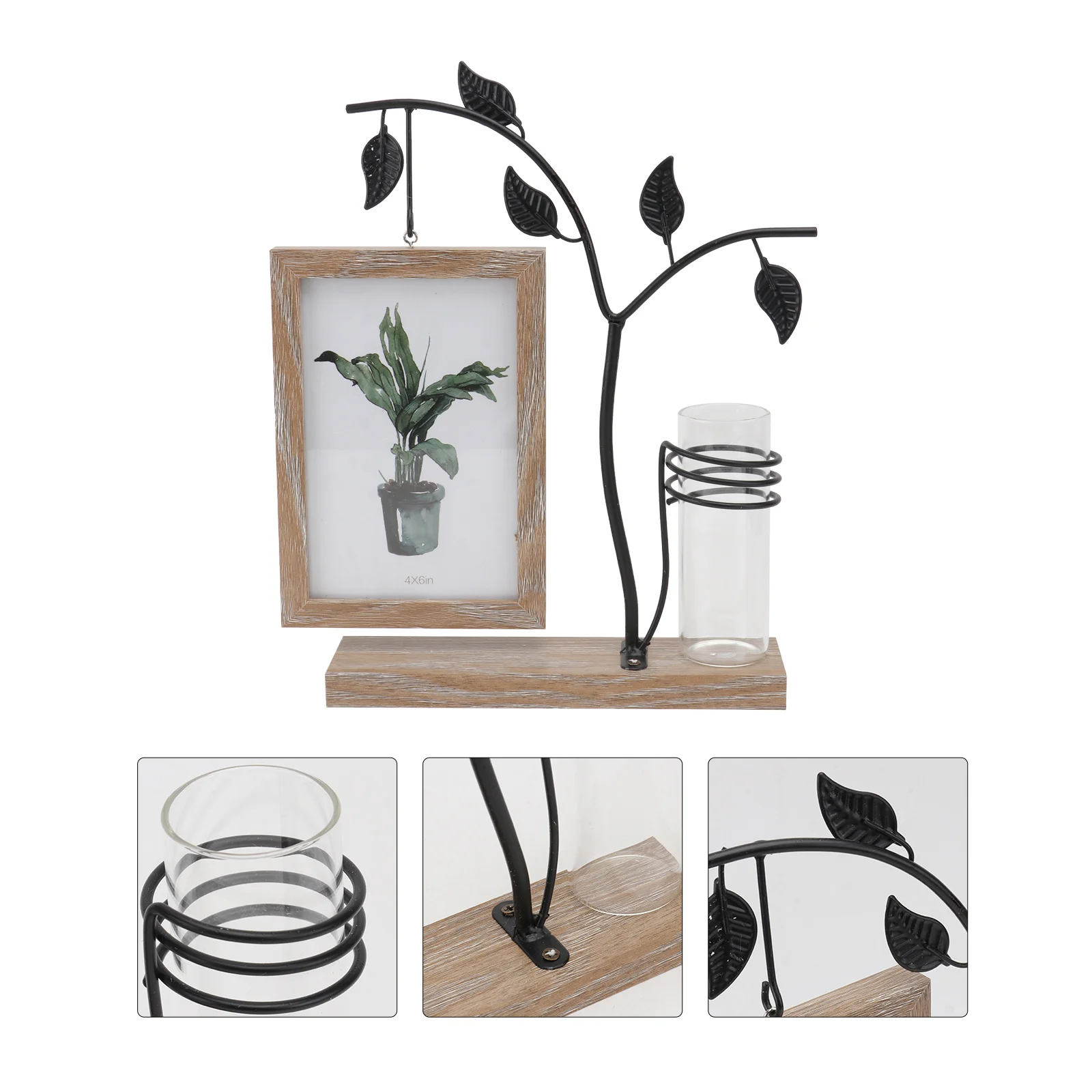 6 Inch Wrought Iron Photo Frame Photograph Plant Terrarium Container Picture Double-side Hydroponic Planter
6 Inch Wrought Iron Photo Frame Photograph Plant Terrarium Container Picture Double-side Hydroponic Planter