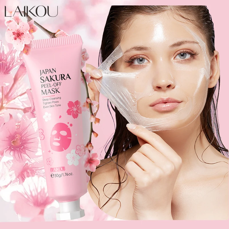 Sakura Peeling Face Mask Deep Cleansing Firming Brightening Blackhead Removed Tear Off Mask Facial Skin Care 50g
Sakura Peeling Face Mask Deep Cleansing Firming Brightening Blackhead Removed Tear Off Mask Facial Skin Care 50g