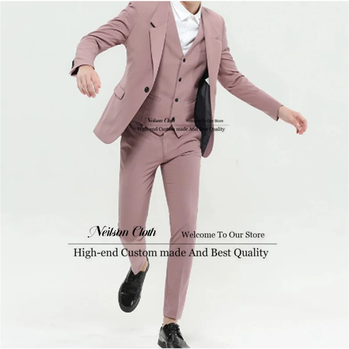Formal One Button Men Suits Notched Lapel Groom Wedding Tuxedos 3 Pieces Sets Male Prom Blazers Business Slim Fit Costume Homme
Formal One Button Men Suits Notched Lapel Groom Wedding Tuxedos 3 Pieces Sets Male Prom Blazers Business Slim Fit Costume Homme