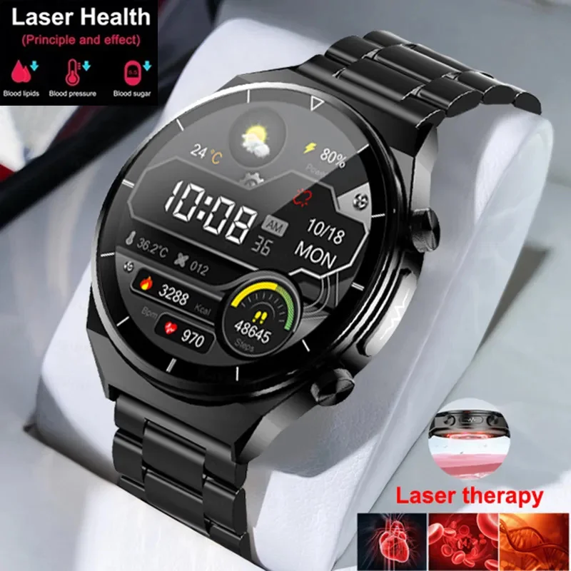 For Huawei New Laser Therapy Three High Smart Watch Men ECG+PPG Blood Sugar Blood Pressure Blood Lipid Health Tracker SmartWatch
For Huawei New Laser Therapy Three High Smart Watch Men ECG+PPG Blood Sugar Blood Pressure Blood Lipid Health Tracker SmartWatch