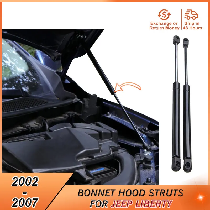 

2002-2007 Bonnet Hood Lift Support For Jeep Liberty kj 2002 2003 2004 2005 2006 2007 Accessories Strut Bars Gas Spring Damper