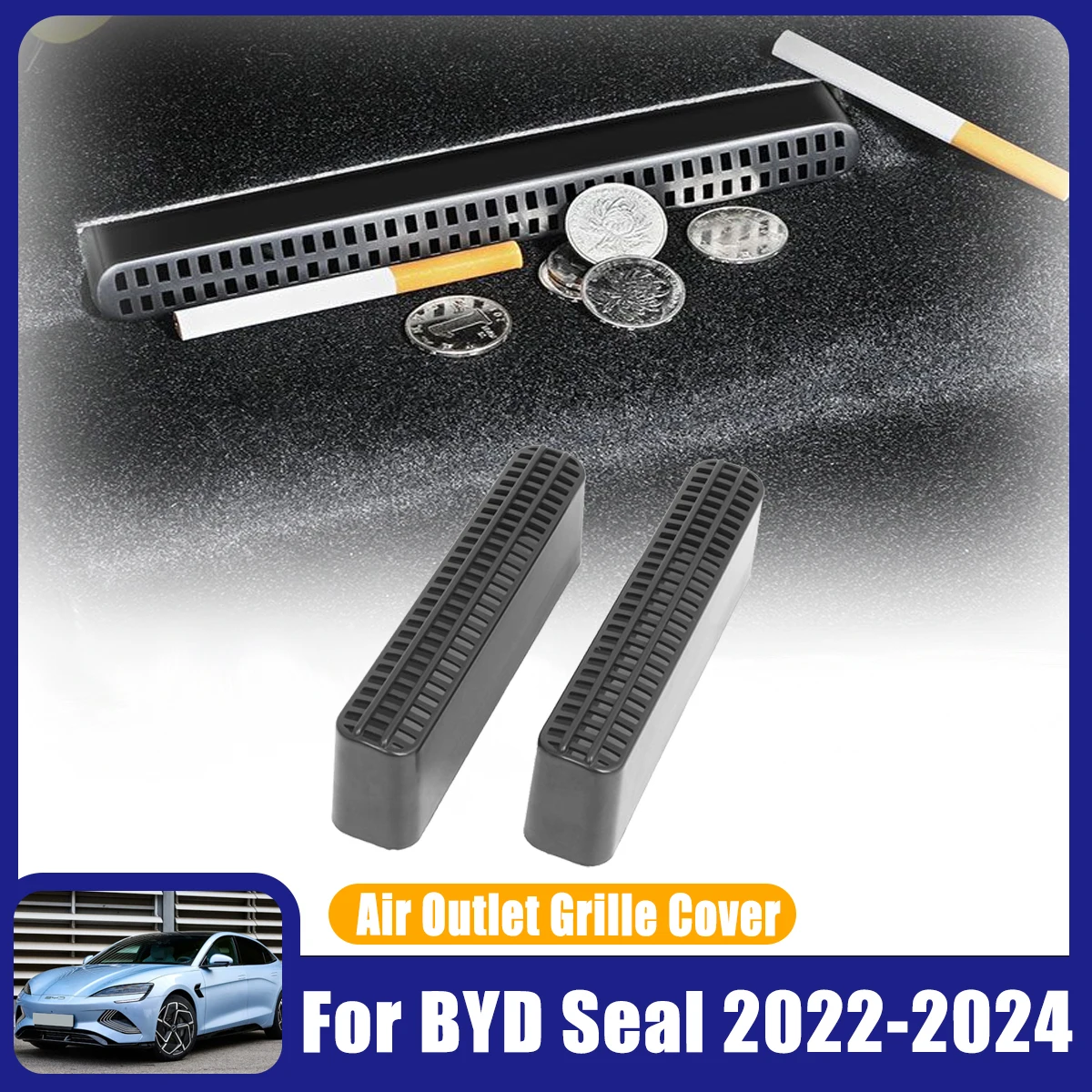 Air Vent Outlet Cover For BYD Seal 2022-2024 2023 Car Accessories Anti-blocking Under-Seat Protectors Anti Debris Dust Mesh ABS
Air Vent Outlet Cover For BYD Seal 2022-2024 2023 Car Accessories Anti-blocking Under-Seat Protectors Anti Debris Dust Mesh ABS