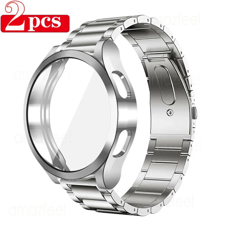 2pcs Metal Strap +TPU Case Protector for Samsung Galaxy Watch 6 5 4 40mm 44mm Active 2 Band Cover Galaxy Watch 5 Bracelet
2pcs Metal Strap +TPU Case Protector for Samsung Galaxy Watch 6 5 4 40mm 44mm Active 2 Band Cover Galaxy Watch 5 Bracelet